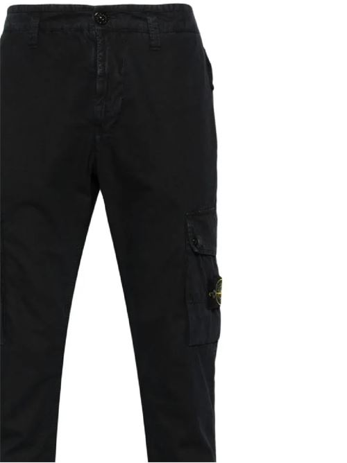 Navy blue cotton pants Stone Island | 8015303WAA0120